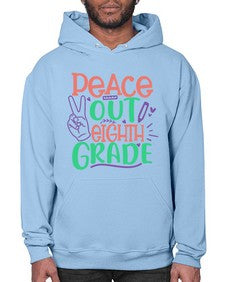 peace out eighth gradee 617# - eighth grade- Hoodie