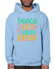peace out nineth grade 637# - nineth grade- Hoodie