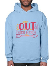 peace out third grade 647# - third grade- Hoodie