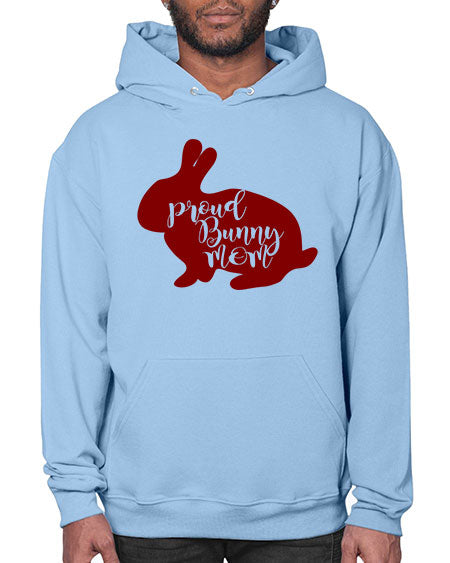 proud bunny mom - rabbit- Hoodie