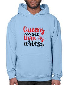 queens Are Born As Aries 384# - aries- Hoodie