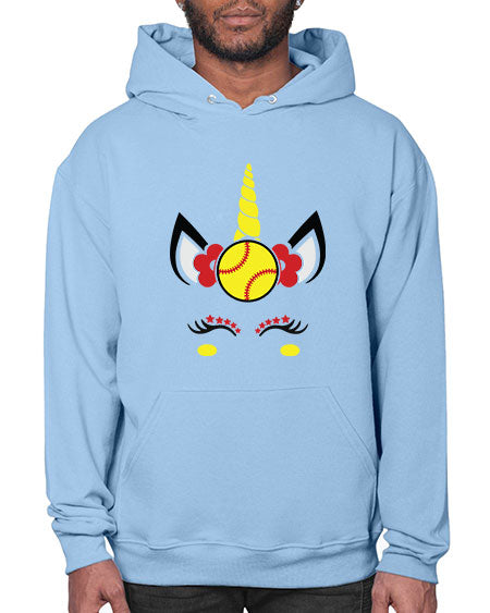 softball unicorn 399# - softball- Hoodie