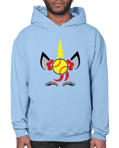 softball unicorn 401# - softball- Hoodie
