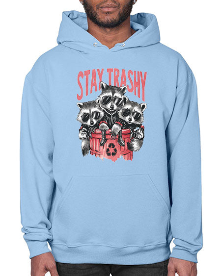 stay trashy 63# - raccoon- Hoodie