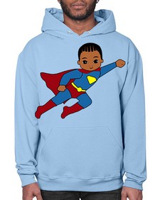 super kid 1# - black boys or men- Hoodie