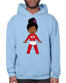 super kids girl 5# - black girls or women- Hoodie