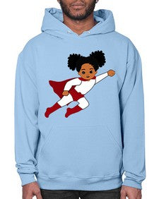 super kids girl 6# - black girls or women- Hoodie