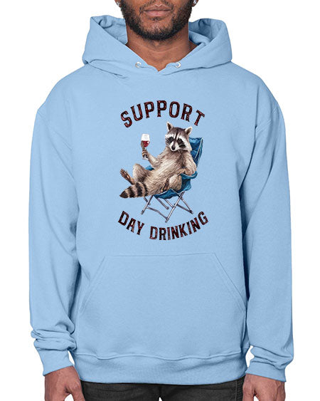 support day drinking 67# - raccoon- Hoodie
