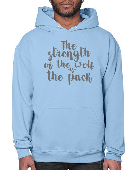 the strength of the wolf is the pack - wolf- Hoodie