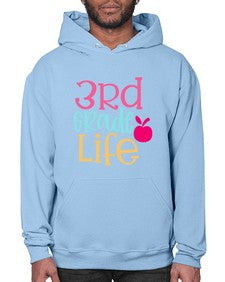 third grade life design 966# - third grade- Hoodie