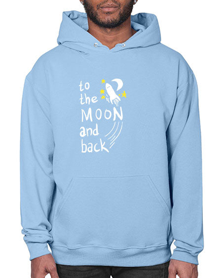 to the moon and back 9# - moon- Hoodie