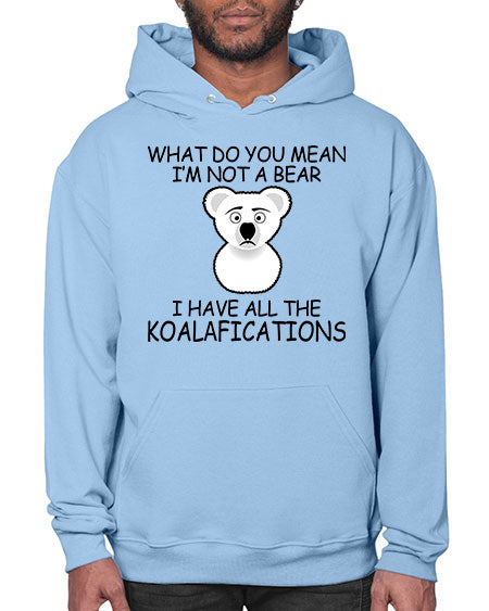 what do you mean im not a bear 287# - bears - animals- Hoodie