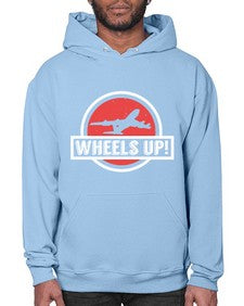 wheels up  50# - airplane- Hoodie