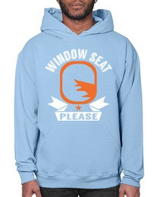 window seat please  51# - airplane- Hoodie