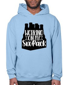 working on my six pack 1789# - beer- Hoodie