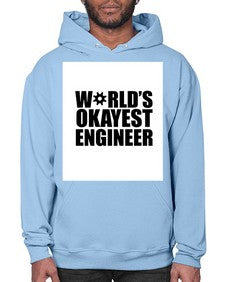 worlds okayest engineer 1661# - engineer- Hoodie