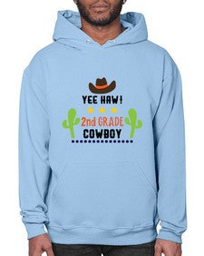 yee haa cowboy nd grade 1257# - western- Hoodie