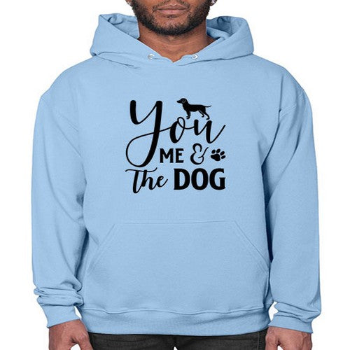 you me & the dog 251# - dogs- Hoodie