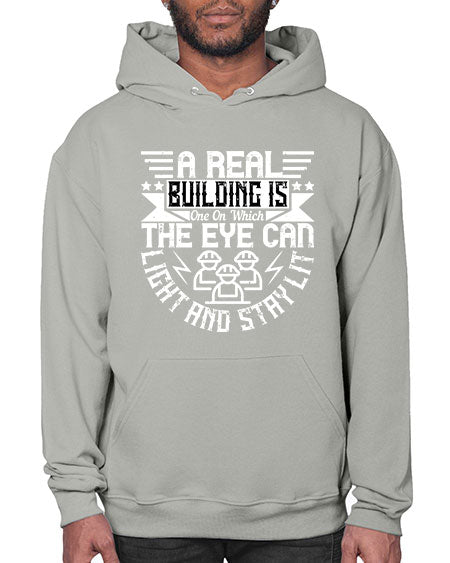 A real building is one on which the eye can light and stay lit Style 22# - architect- Hoodie
