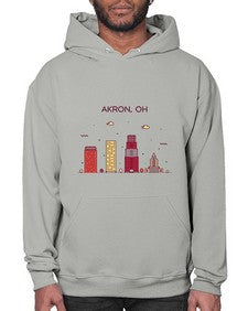 AkronOH 285# - cities- Hoodie