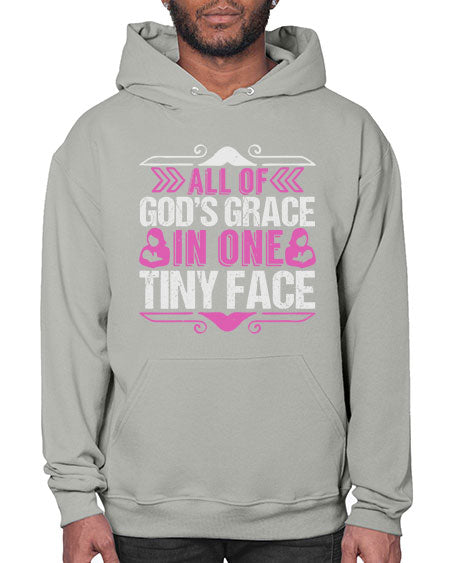 All of Gods Grace in one tiny Face Style 18# - baby- Hoodie