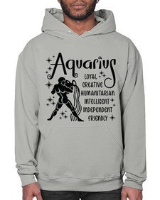 Aquarius 64# - aquarius- Hoodie
