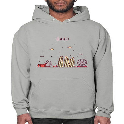 Baku 393# - cities- Hoodie