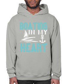 Boating in my heart 13# - boats- Hoodie