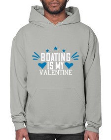 Boating is my valentine 4# - boats- Hoodie