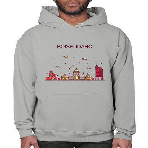 BoiseIdaho 470# - cities- Hoodie