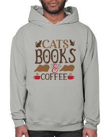 Cats Books Coffee Style 9# - cats- Hoodie