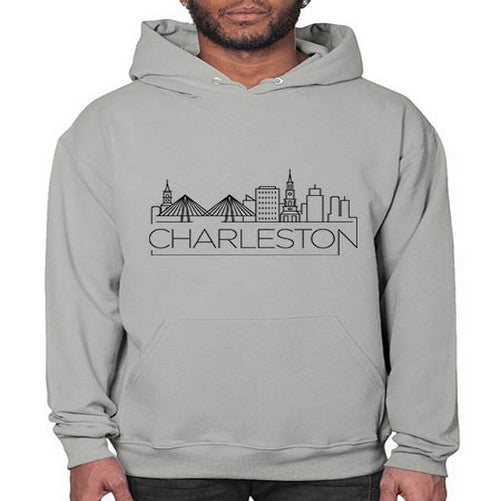 Charleston Minimal Skyline 556# - cities- Hoodie