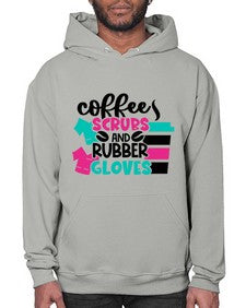 Coffee Scrubs And Rubber Gloves Style Style 664# - nurse- Hoodie