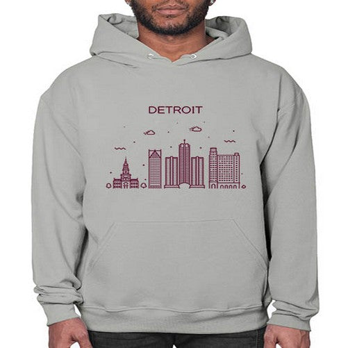 DetroitMI 663# - cities- Hoodie