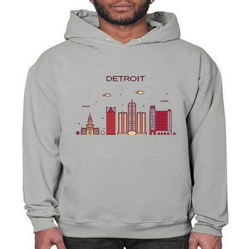 DetroitMI 665# - cities- Hoodie