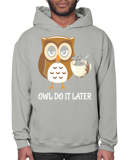 Do It Later funny Cute A TurtleRabbit 4# - owl- Hoodie