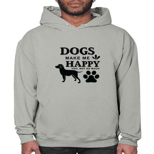 Dogs Make Me Happy Style 44# - dogs- Hoodie