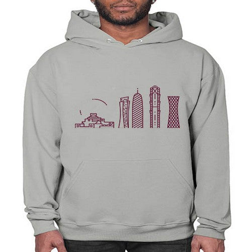 Doha 672# - cities- Hoodie