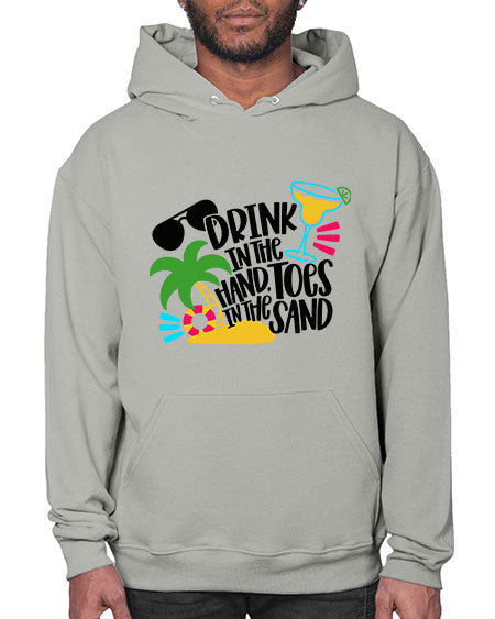 Drink In The Hand Toes In The Sand Style 48# - summer- Hoodie