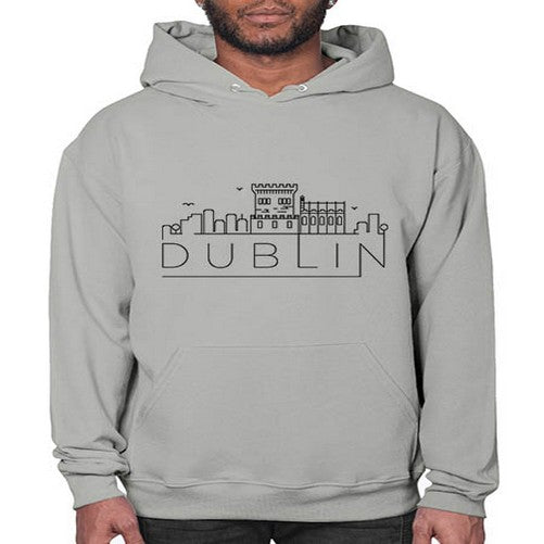 Dublin Minimal Skyline 690# - cities- Hoodie