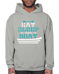 Eat sleep and Boat 16# - boats- Hoodie