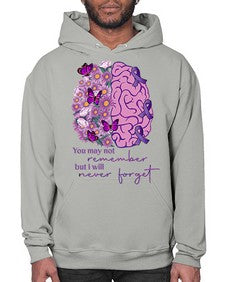Floral Brain I Will Never Forget 146# - alzheimers- Hoodie