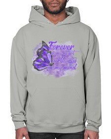 Forever In My Hear Alzheimer 149# - alzheimers- Hoodie