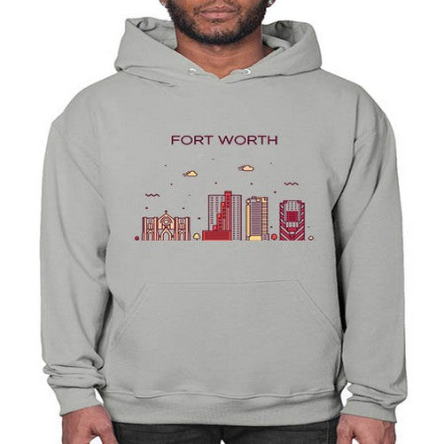 FortWorth 740# - cities- Hoodie