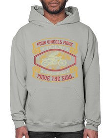 Four wheels move the body 20# - motorcycle- Hoodie