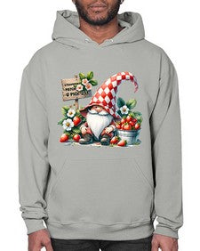 Gnome Strawberry Patch 999# - strawberry- Hoodie