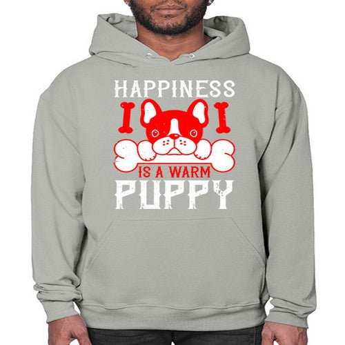 Happiness is a warm puppy Style 203# - dogs- Hoodie