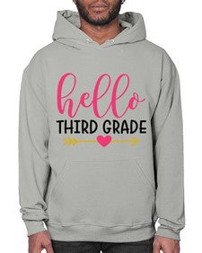 Hello Third Grade 350# - third grade- Hoodie