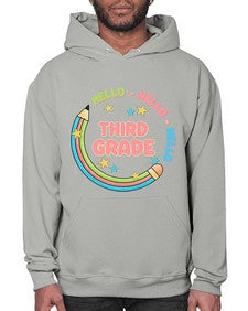 Hello third Grade Pencil 346# - third grade- Hoodie