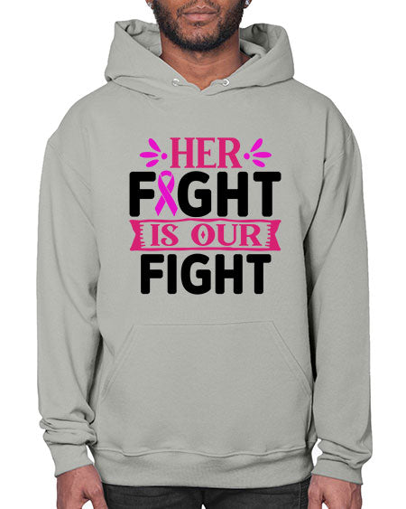 Her Fight is Our Fight 22# - breast cancer- Hoodie